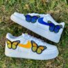 Blue Orange Butterfly Air Force 1 Custom