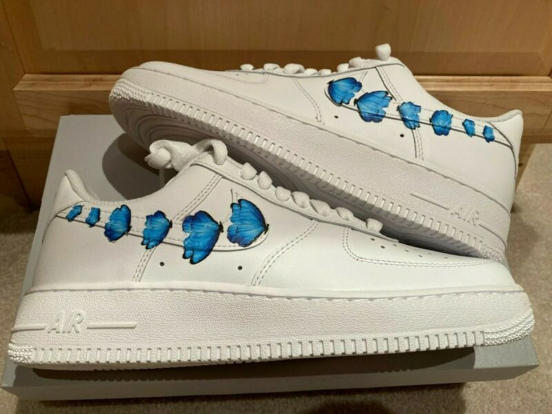 Blue Purple Butterfly Air Force 1 Custom