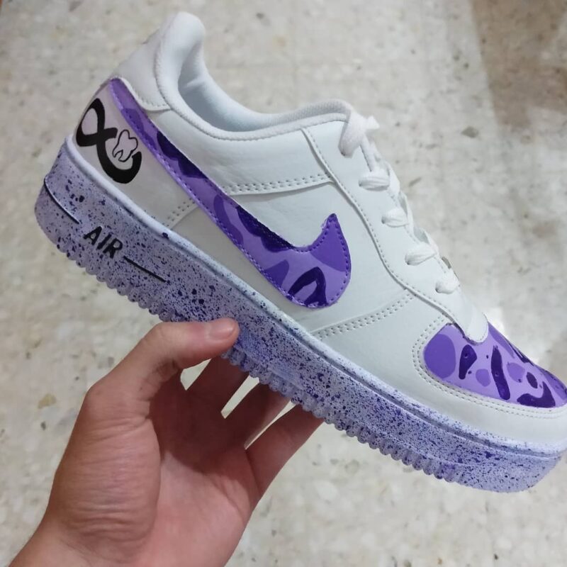 Purple Air Force 1 Custom