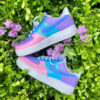 Candy Pastel Pink Purple Blue Air Force 1 Custom