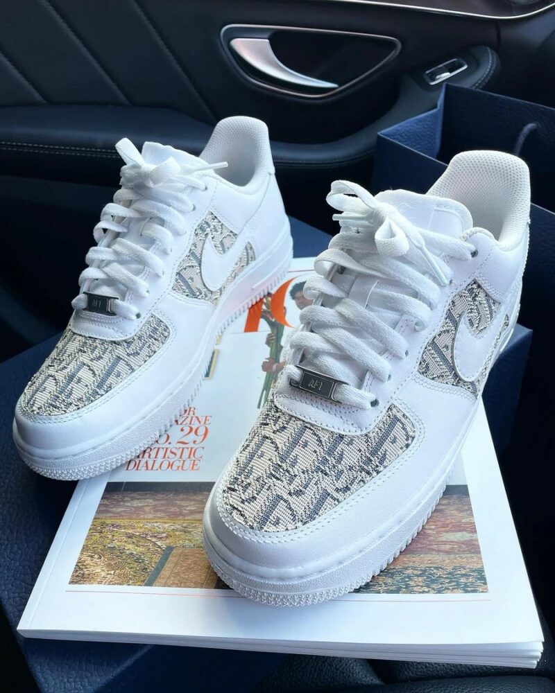 Cream Air Force 1 Custom