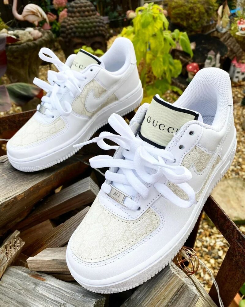 Cream Air Force 1 Custom