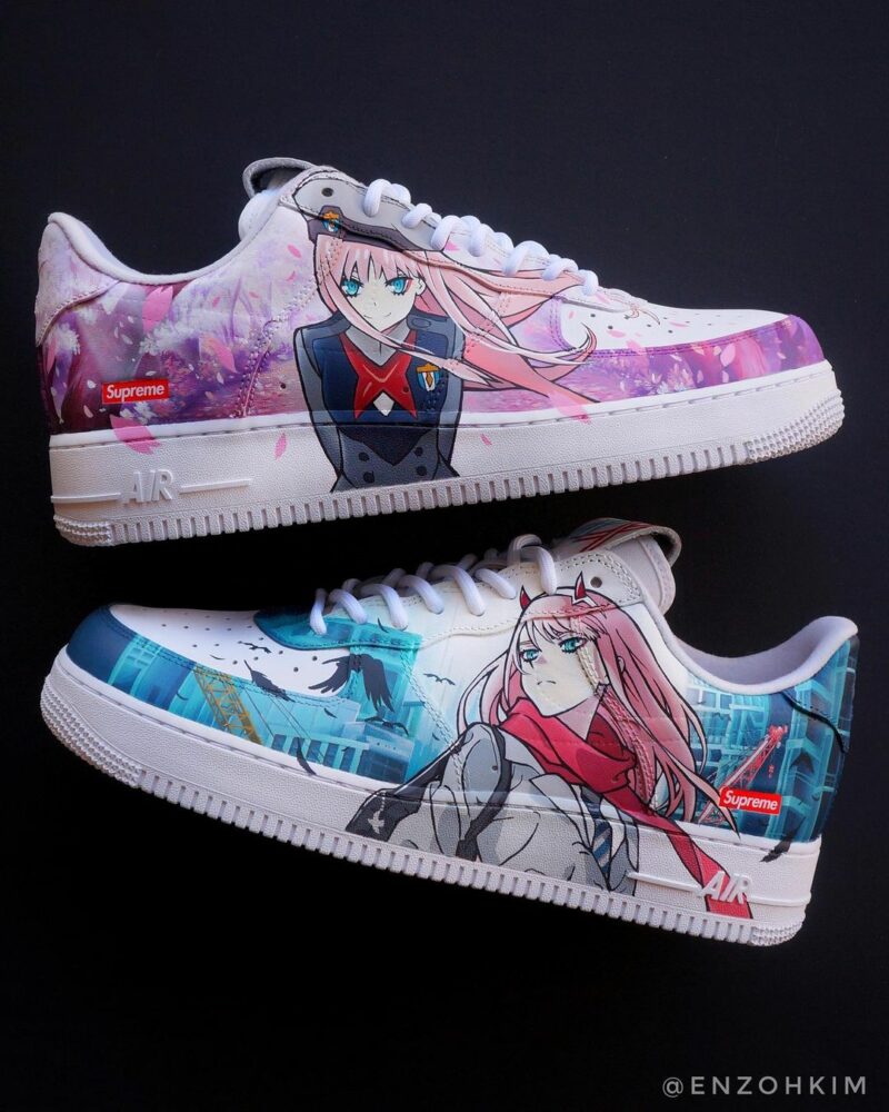 DarlingintheFranXX Zero-Two Air Force 1 Custom