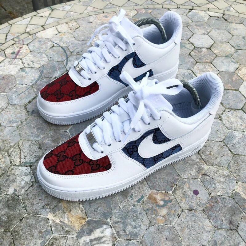 Blue And Red Air Force 1 Custom