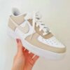 Gold White Air Force 1 Custom