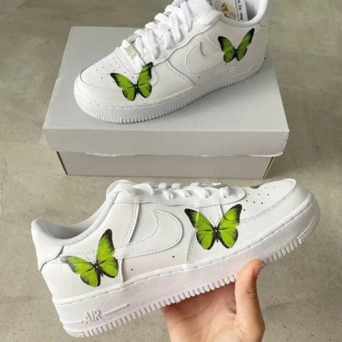 Green Butterfly Air Force 1 Custom