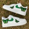 Green Monarch Butterfly Air Force 1 Custom