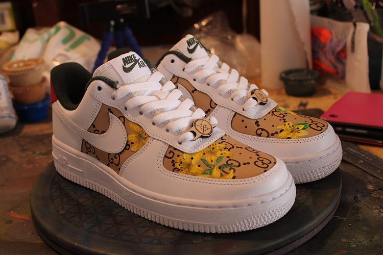 Gucci Lilys Air Force 1 Custom