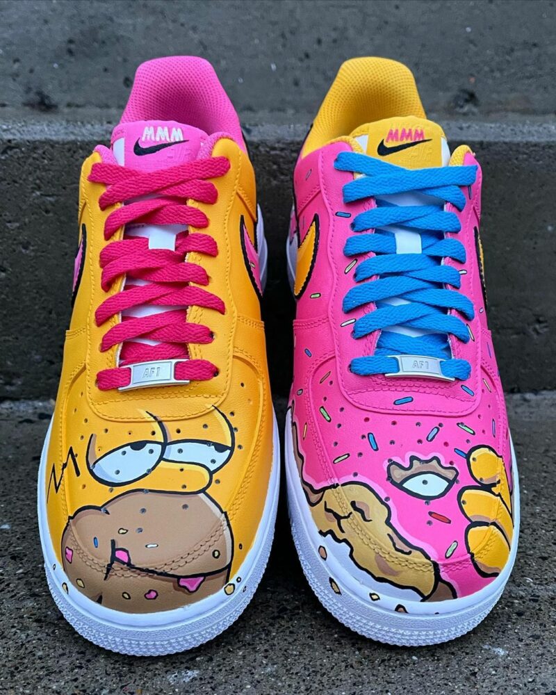 Homer Simpson Donut Air Force 1 Custom