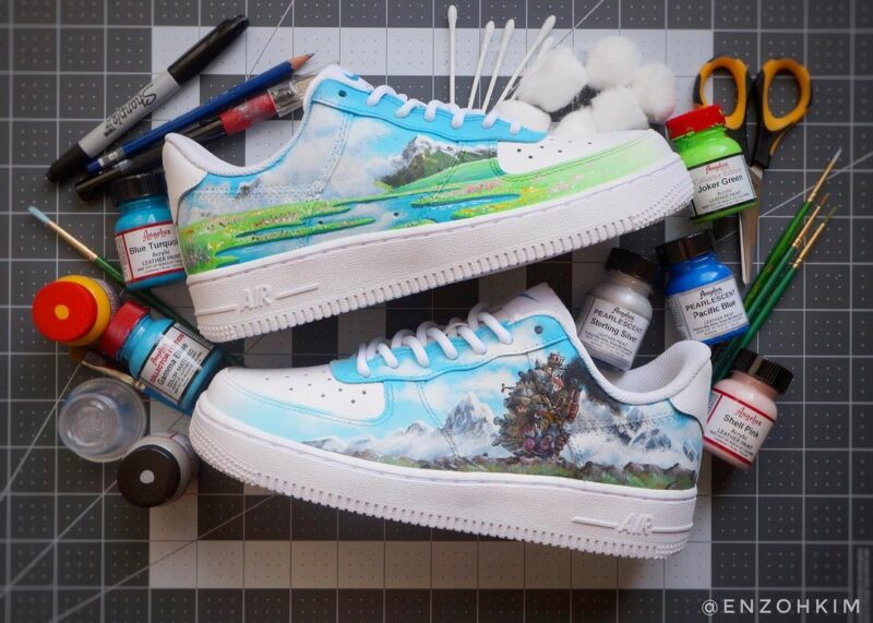 Howls Moving Castle Air Force 1 Custom