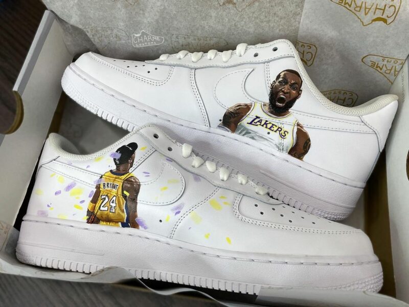 Kobe and Lebron Air Force 1 Custom