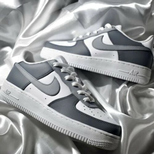 Light Dark Gray Air Force 1 Custom