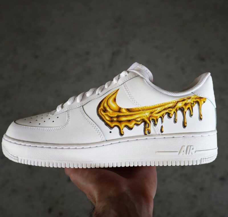 Liquid Gold Air Force 1 Custom