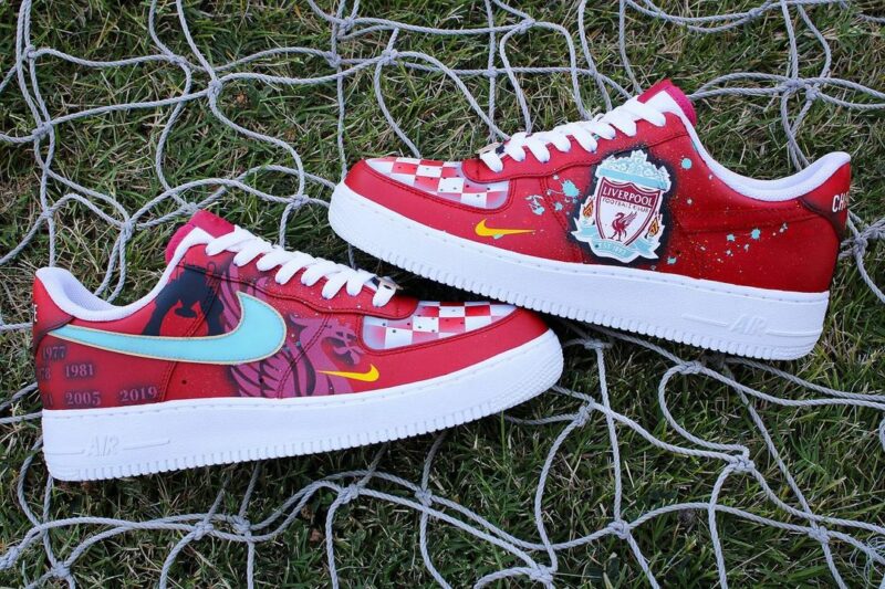 Liverpool FC Air Force 1 Custom, Anime Custom Shoes, Holiday Gift ...