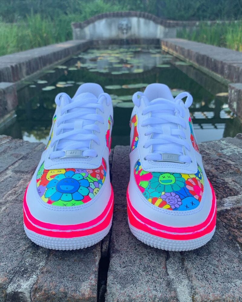 Murakami x Kaws Air Force 1 Custom,