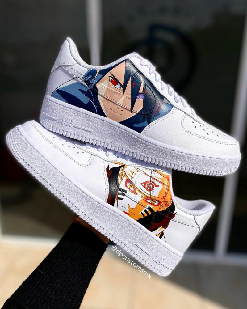 Naruto x Sasuke Air Force 1 Custom, Unisex Sneaker, Personalized Shoes ...