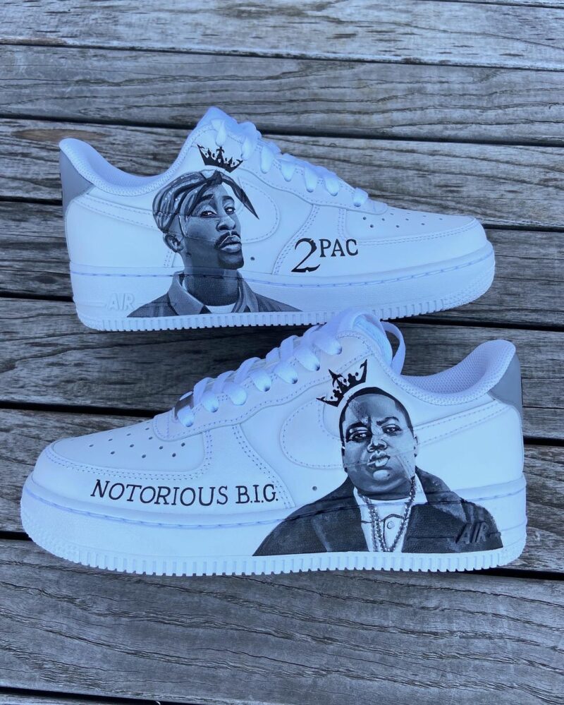 Notorious BIG x Tupac Air Force 1 Custom