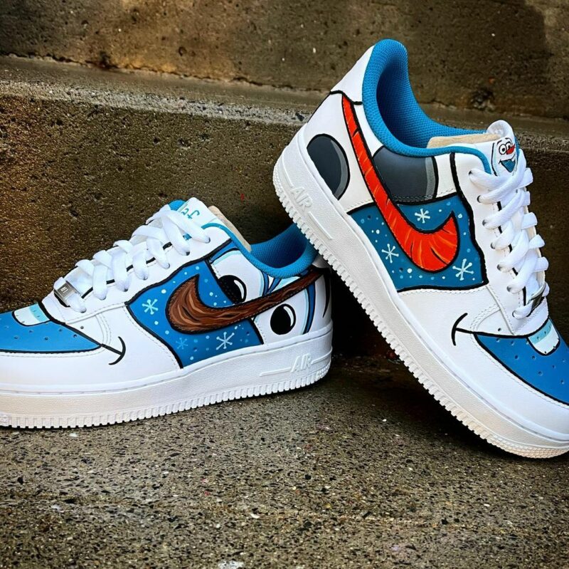 Olafs Frozen Adventure Air Force 1 Custom