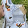 Orange Monarch Butterfly Air Force 1 Custom