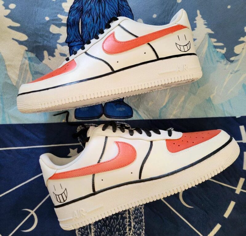 Orange Smile Air Force 1 Custom