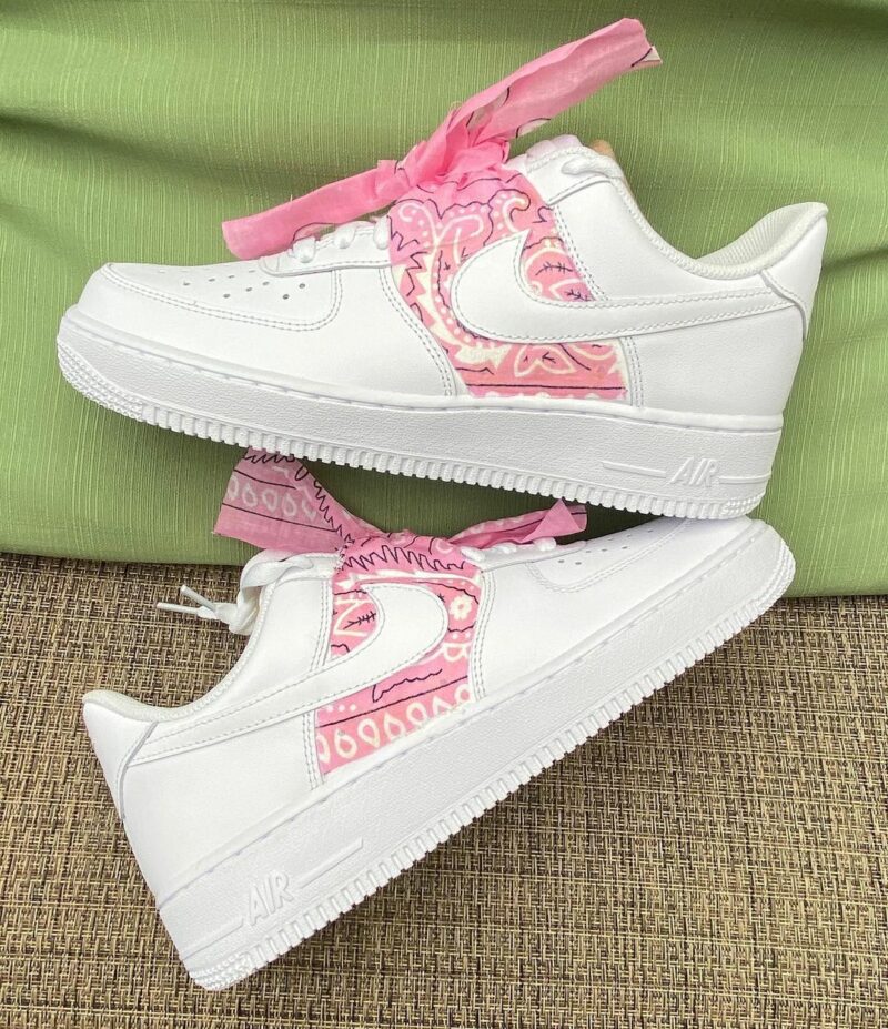 Pink Bandana Air Force 1 Custom