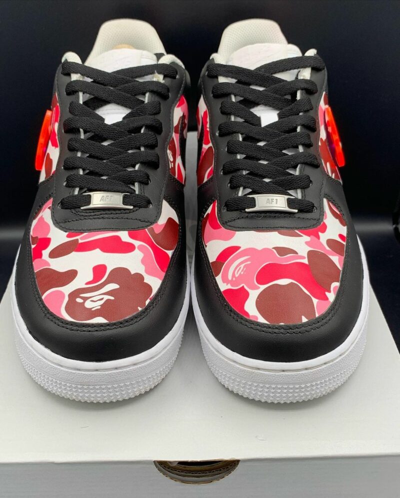 Pink Bape Air Force 1 Custom