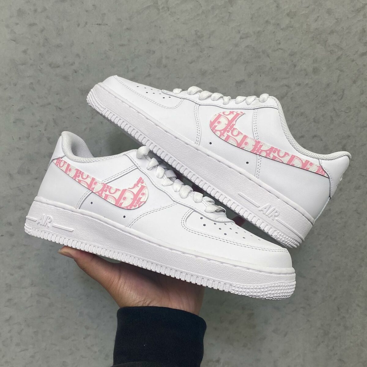 Pink Dior Air Force 1 Custom