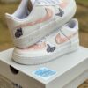 Pink Gradient Floral Air Force 1 Custom