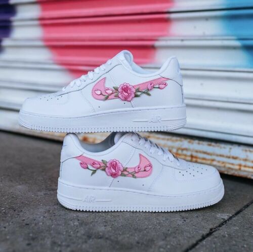 Pink Rose Floral Air Force 1 Custom