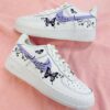 Purple Butterflies Flower Air Force 1 Custom