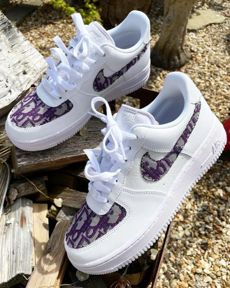 Purple Dior Air Force 1 Custom