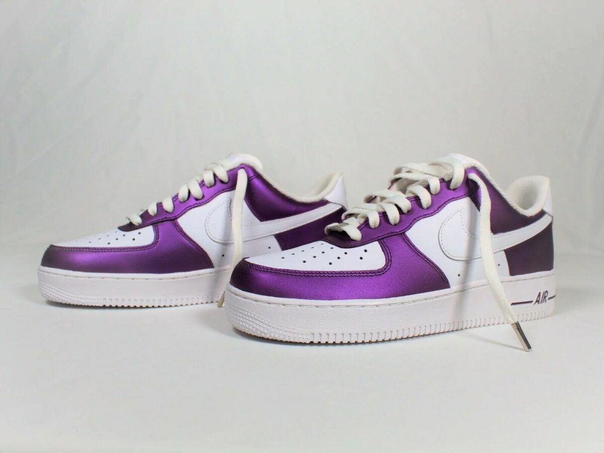 Purple Prince Pearlescent Two Tone Air Force 1 Custom