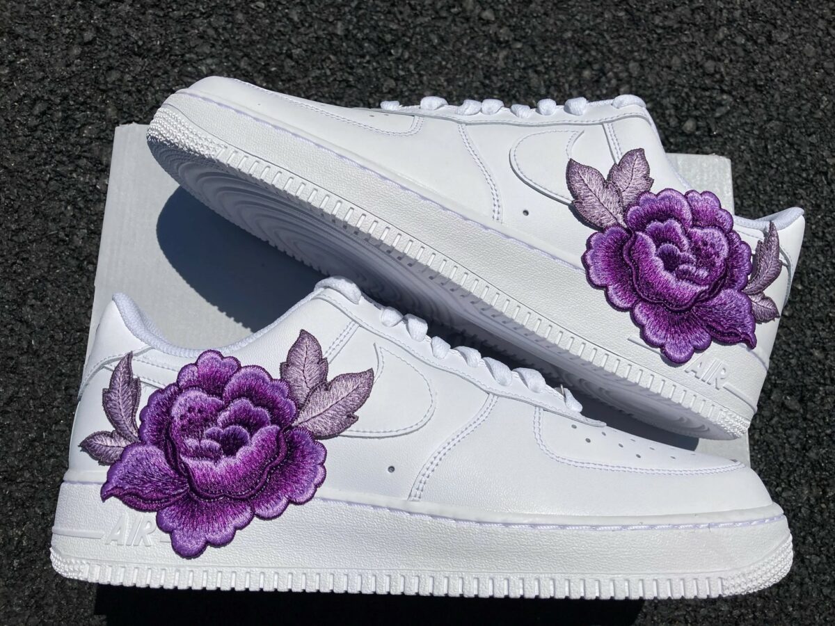 Purple Rose Air Force 1 Custom