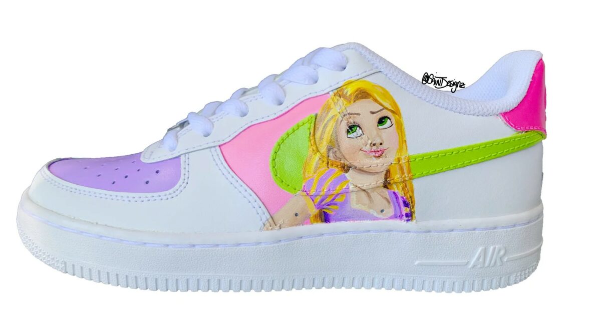 Rapunzel from Tangled Air Force 1 Custom