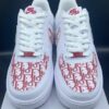 Red Dior Air Force 1 Custom