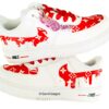 Red LV Air Force 1 Custom