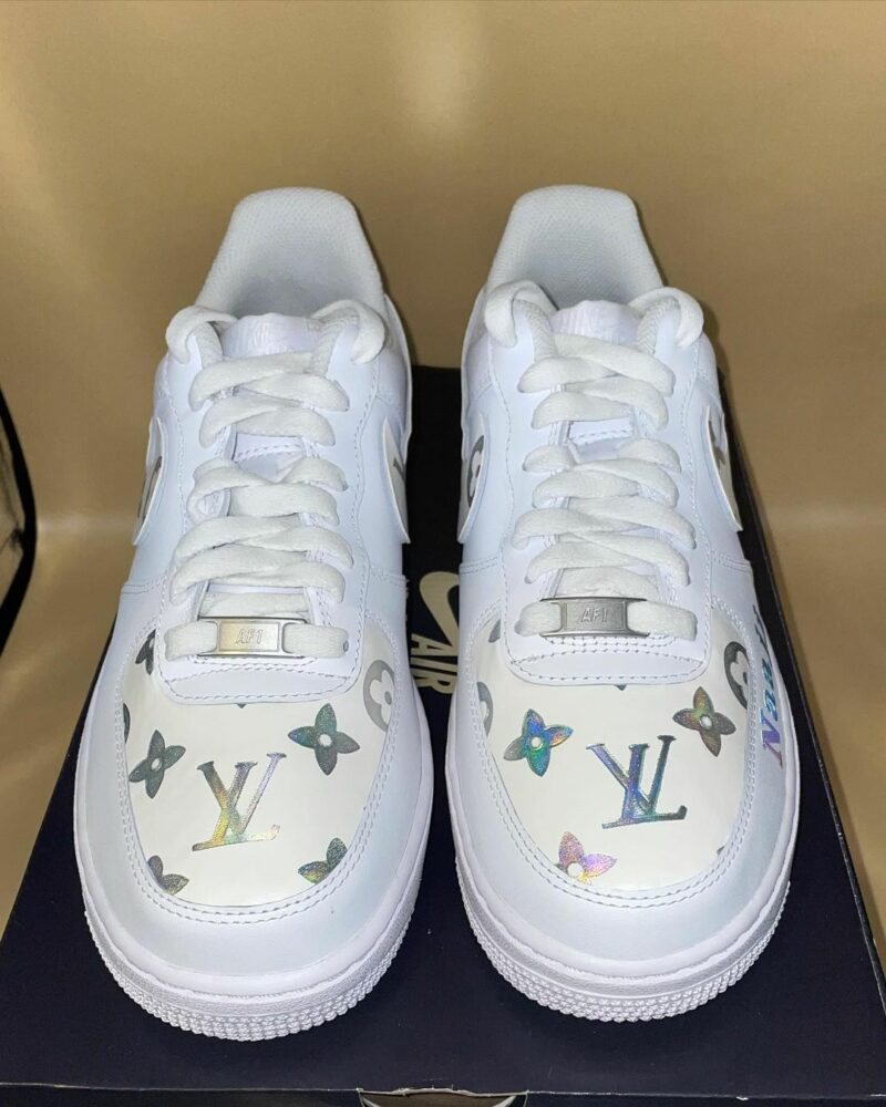 Reflective LV Air Force 1 Custom