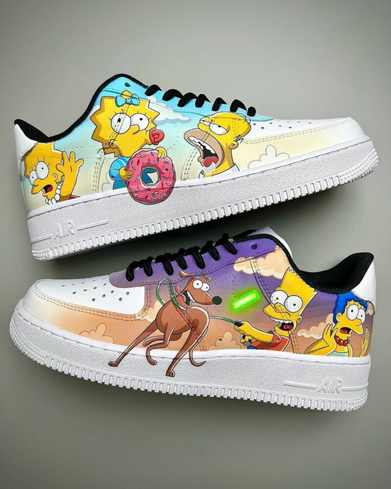 The Simpsons Air Force 1 Custom