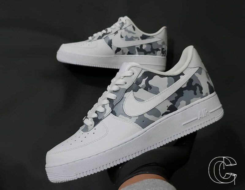 Winter Camo Air Force 1 Custom