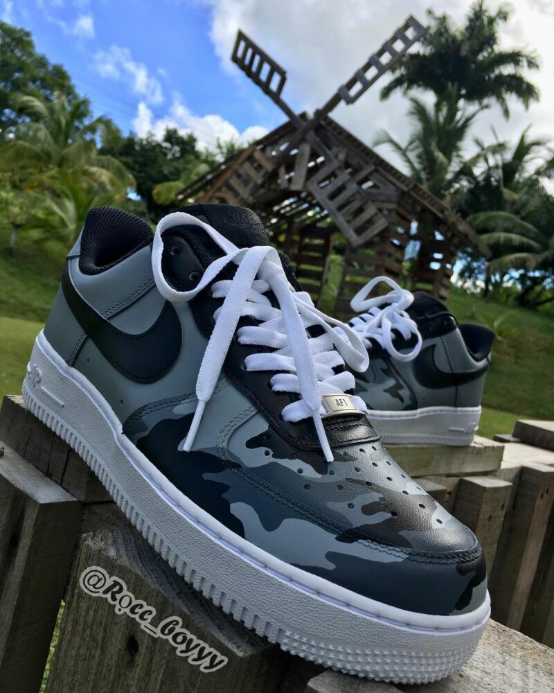 Wolf Grey Camo Air Force 1 Custom