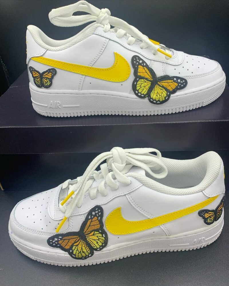 Yellow Butterfly Air Force 1 Custom