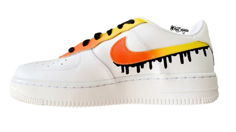 Yellow Orange Air Force 1 Custom