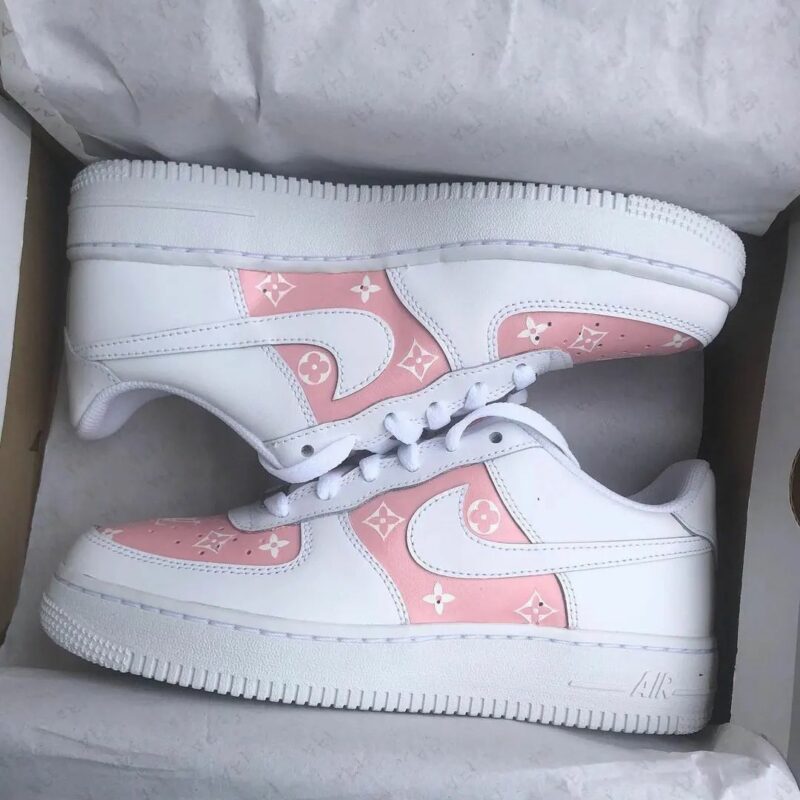 Pink LV Air Force 1 Custom