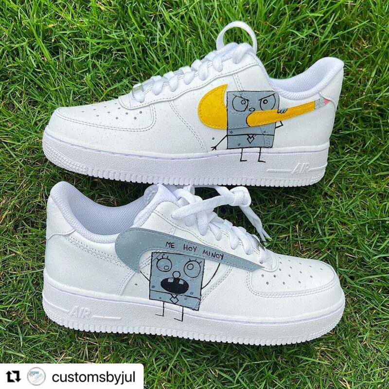 SpongeBob SquarePants Air Force 1 Custom