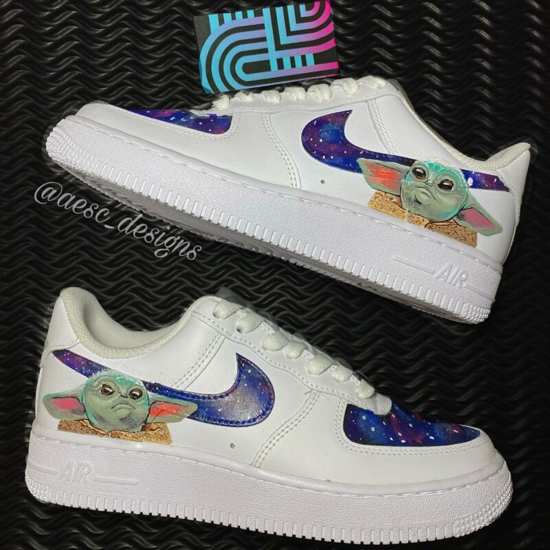 Baby Grogu Air Force 1 Custom