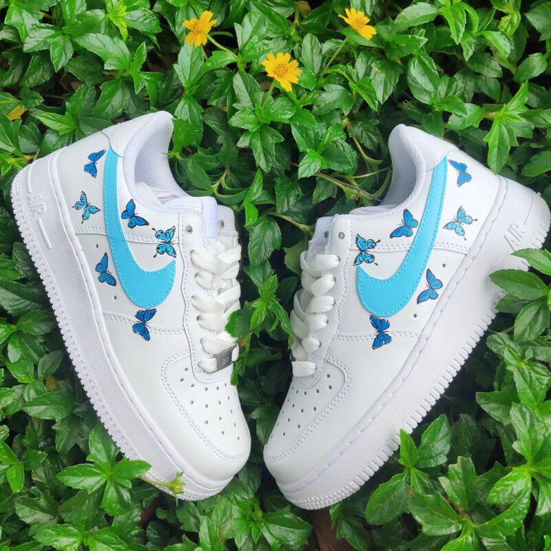 Blue Butterflies Air Force 1 Custom