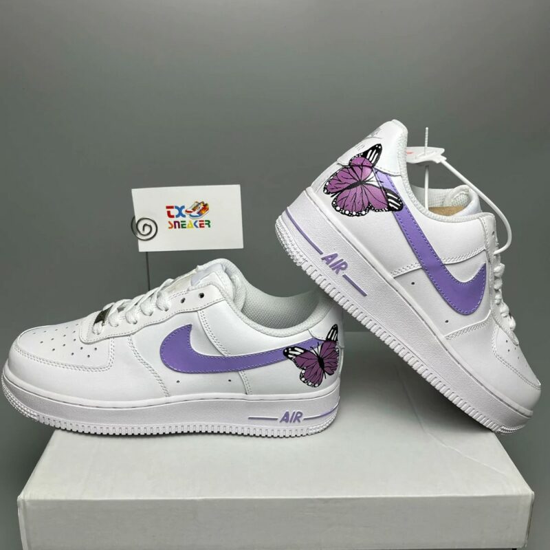 Purple Butterfly Air Force 1 Custom