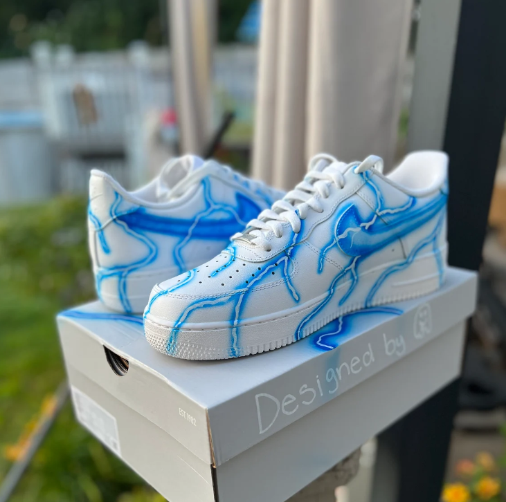 Custom Lightning Air Force 1 Sneakers