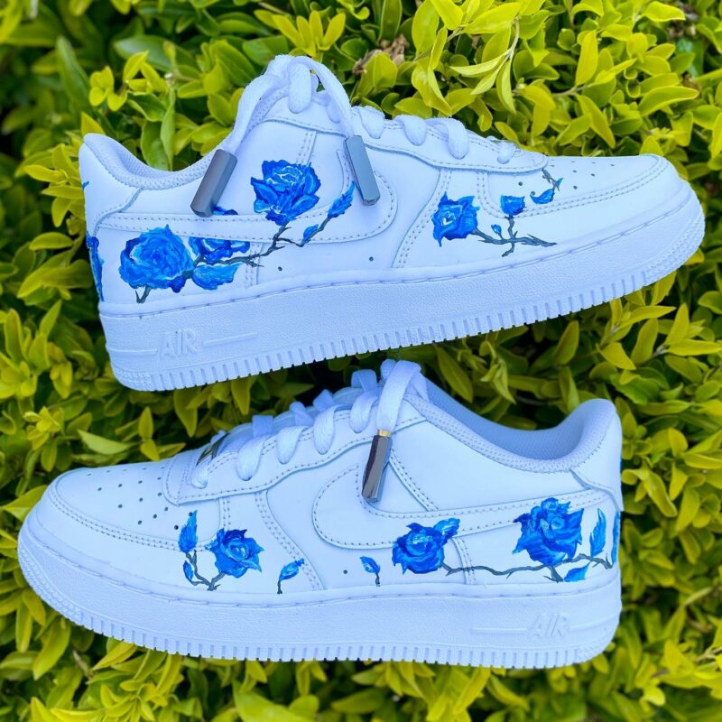 Royal Blue Rose Air Force 1 Custom