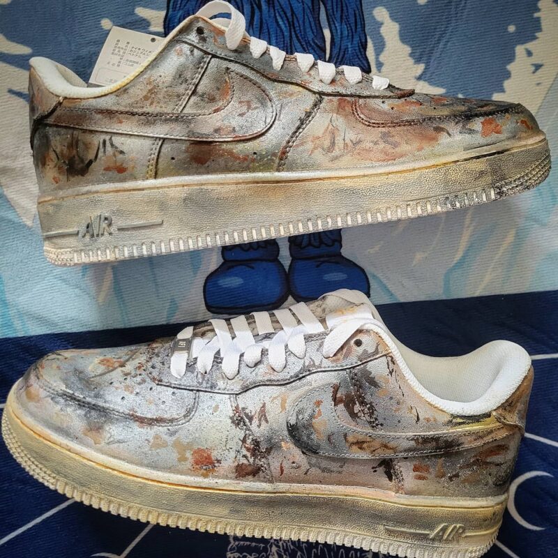 Rust Afro Air Force 1 Custom